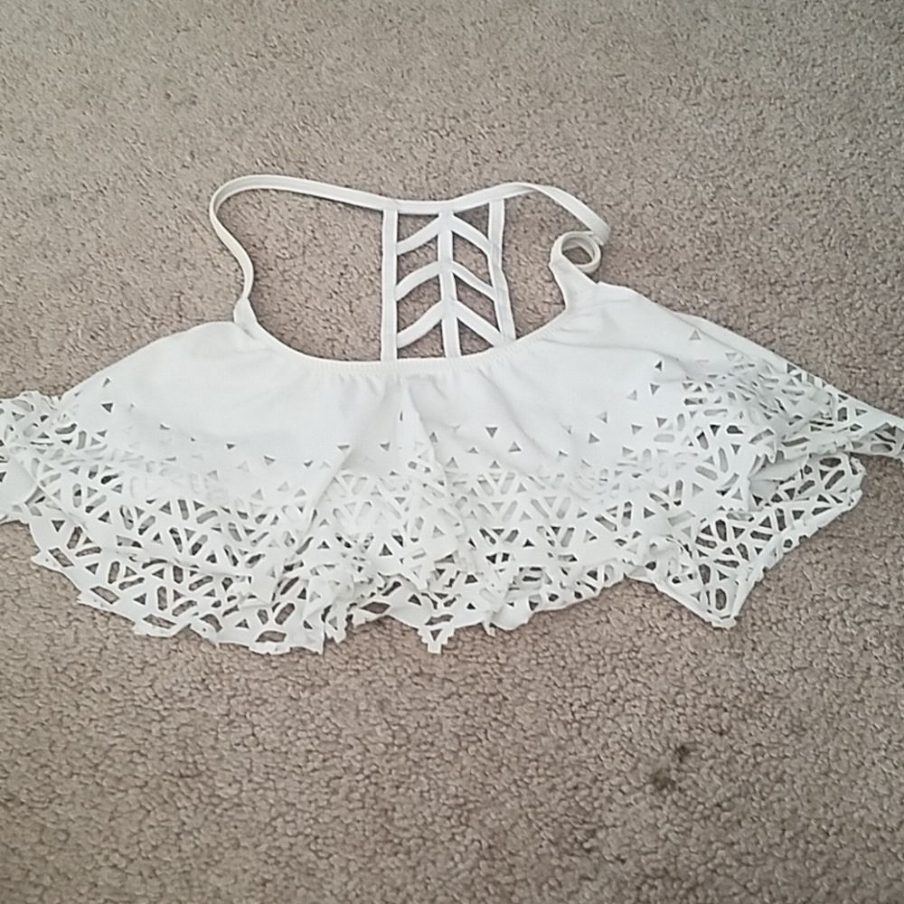 Swim top white